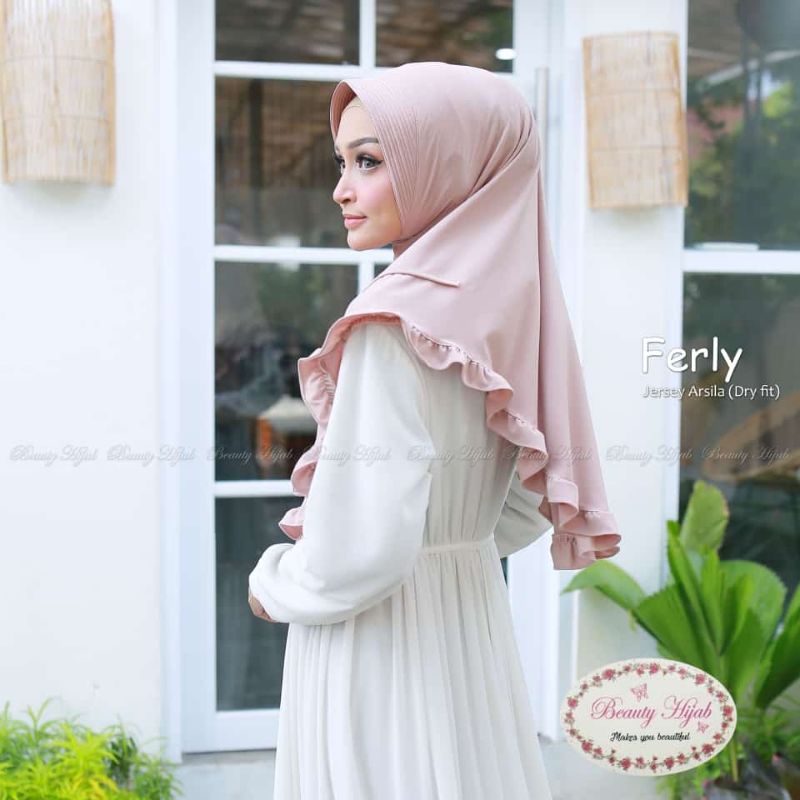 (Beauty Hijab) Hijab Instan Ferly original Beauty Hijab - Jersey Arsila