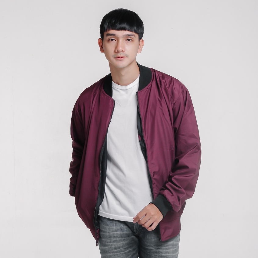 Public Fashion - Bomber Eksekutif - Jaket Pria Keren-Marun