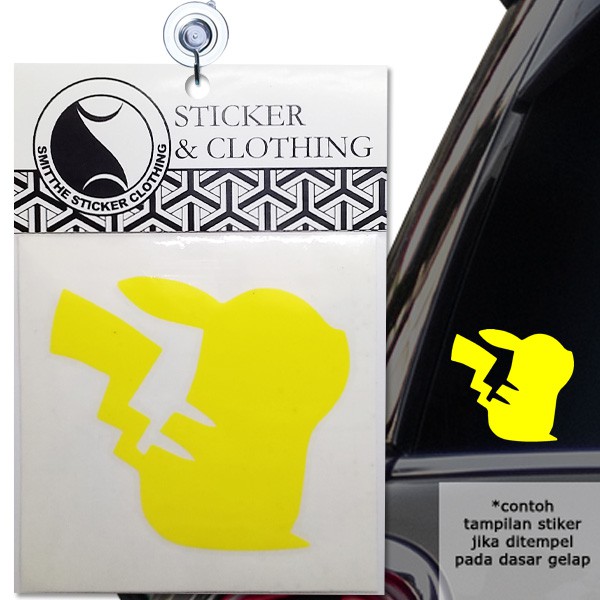 Stiker Pikachu Silhouette Cutting Sticker Pokemon Anime