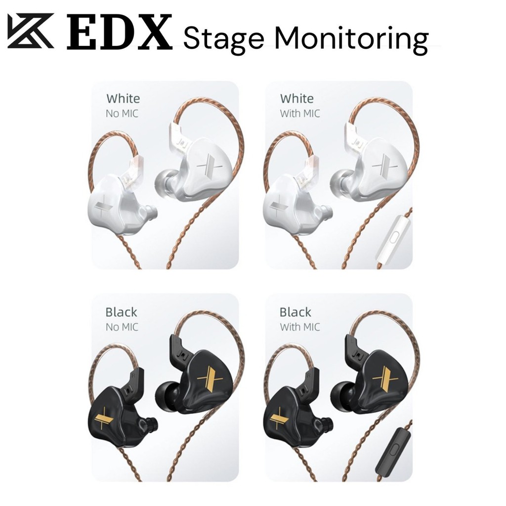 Knowledge Zenith KZ EDX Stage Monitoring IEM Single Driver Earphone