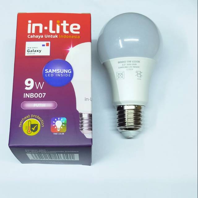 Inlite led bulb 9watt