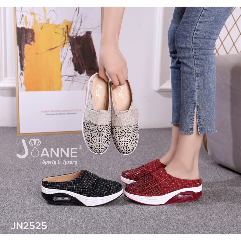 RESTOCK! [ORIGINAL] JOANNE Slop Wedges Shoes Sepatu Wanita #JN2525