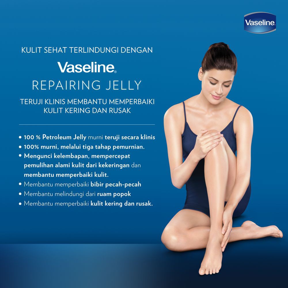 VASELINE REPAIRING JELLY PETROLEUM 100% PURE ORIGINAL 50ML