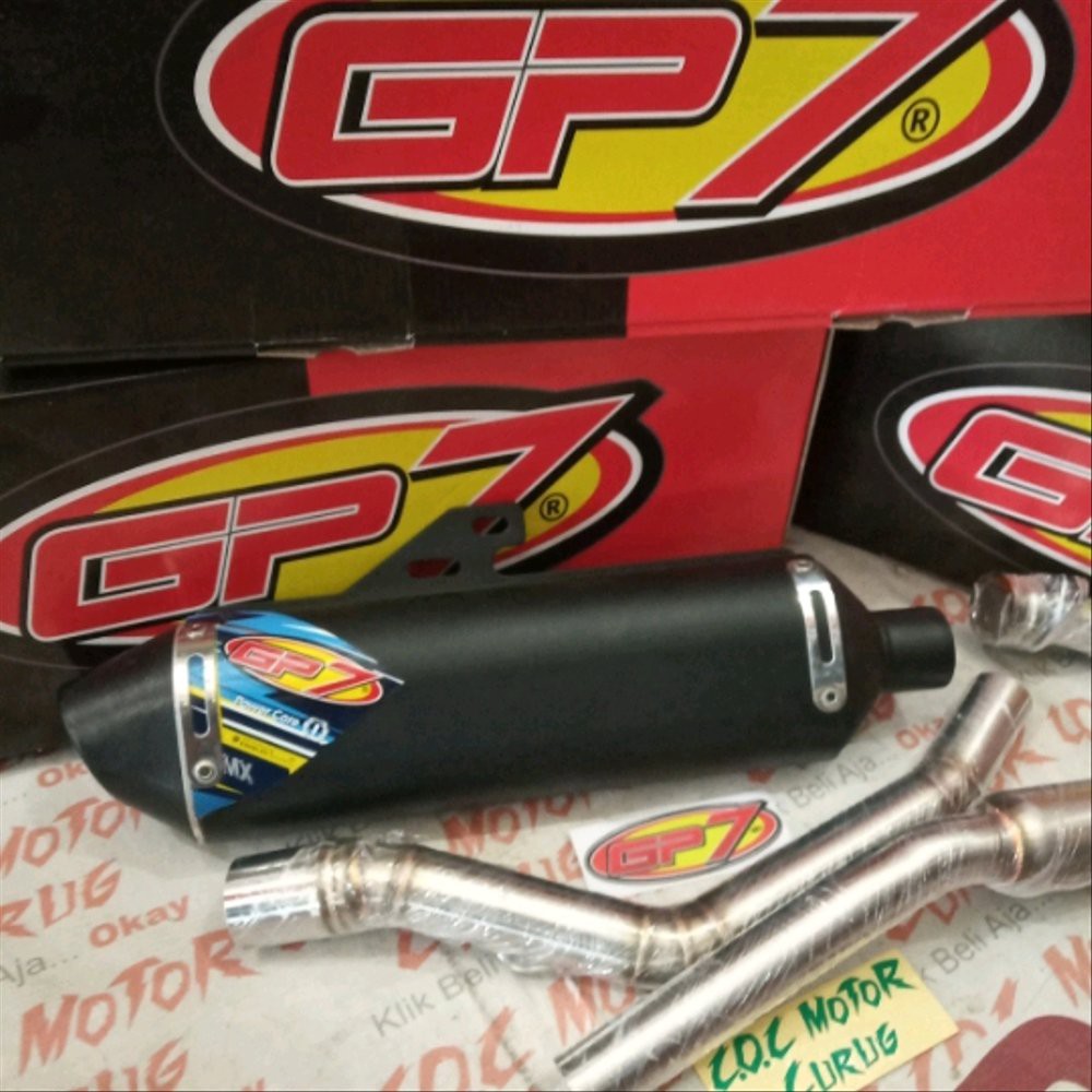 KNALPOT RACING GP7 MX BLACK SERIES HONDA CRF150L ORIGINAL bac 85