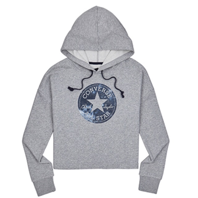 Converse Chuck Patch Nova Hoodie Grey Women