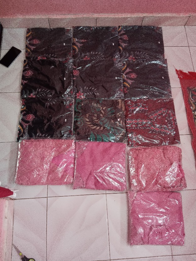 Kemeja Batik Pria Lengan Panjang Size M L Xl Xxl  Bswart Batik Hrb026 Kenongo Hem Panjang Padi