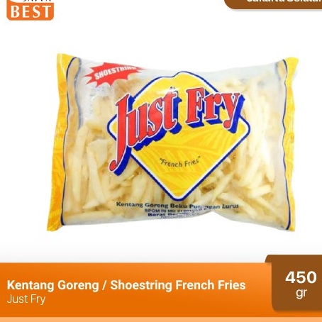 

just fry french fries shoestring 450 gr