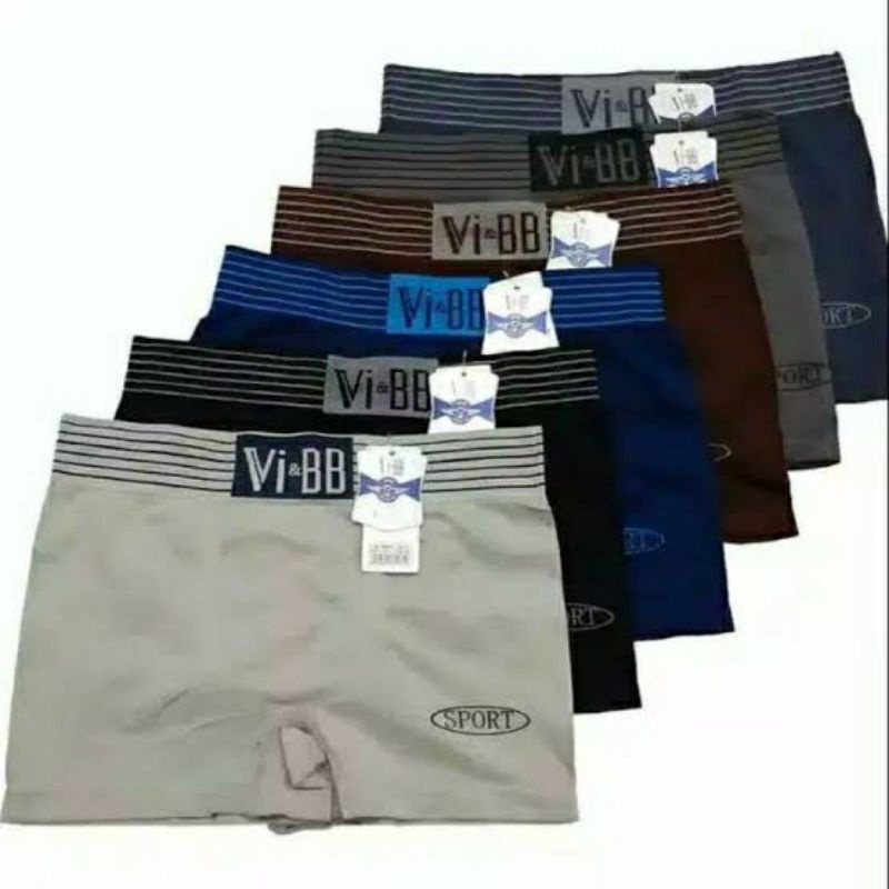 2pcs Celana Dalam Pria Boxer Dewasa Remaja CD laki laki vi Bb tokozifa25