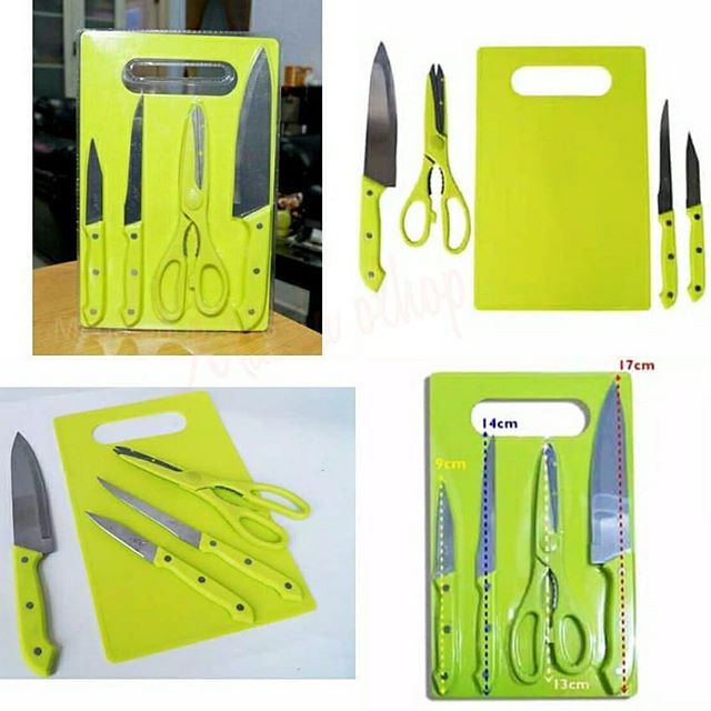 Pisau Set Talenan 7 In 1 Kitchen Knife Full Set Pisau Dapur Murah Pisau Talenan Gunting Dapur