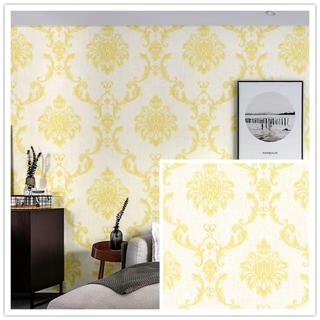 WALLPAPER STIKER DINDING BATIK GOLD DASAR PUTIH NEW FUTURISTIK