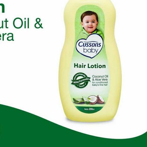 Cussons Hair lotion 200ml - Cussons Lotion Rambut Bayi 200ml - Hijau