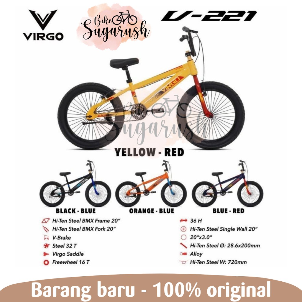 Sepeda BMX 20 Inch VIRGO V 221 By PACIFIC Ban Jumbo 3.0