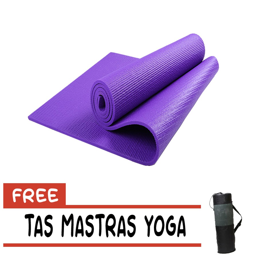 Matras Yoga anti Slip matras olahraga matras outdor dan indor Bonus Tas Sarung high quality