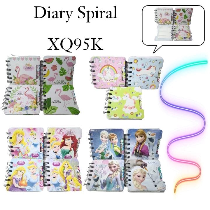 

AS888 - Buku Diary Spiral Dengan Index Karakter Kartun Ukuran 10cm X 9 Cm (95k)