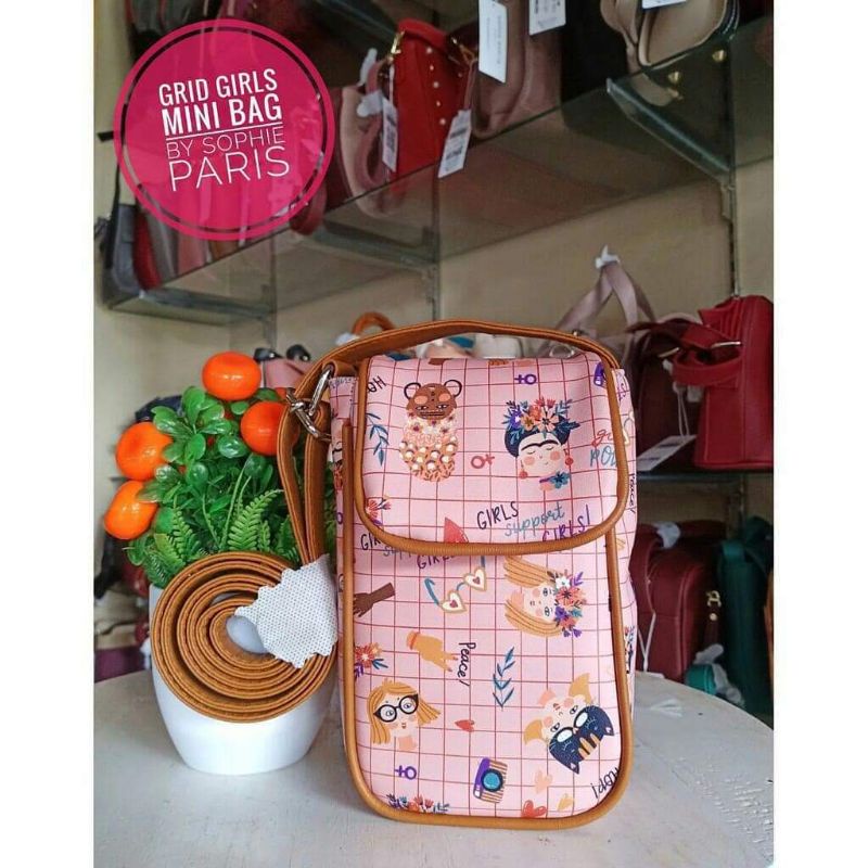 Tas HP Grid Girls Mini Bag Brun2 Sophie Paris