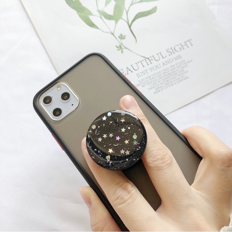 Fashion Glitter PopSocket PopGrip Cell Phone POP Grip Mobile Phone Stand Holder