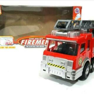 Mainan anak mobil truk  damkar  pemadam kebakaran bump n go 