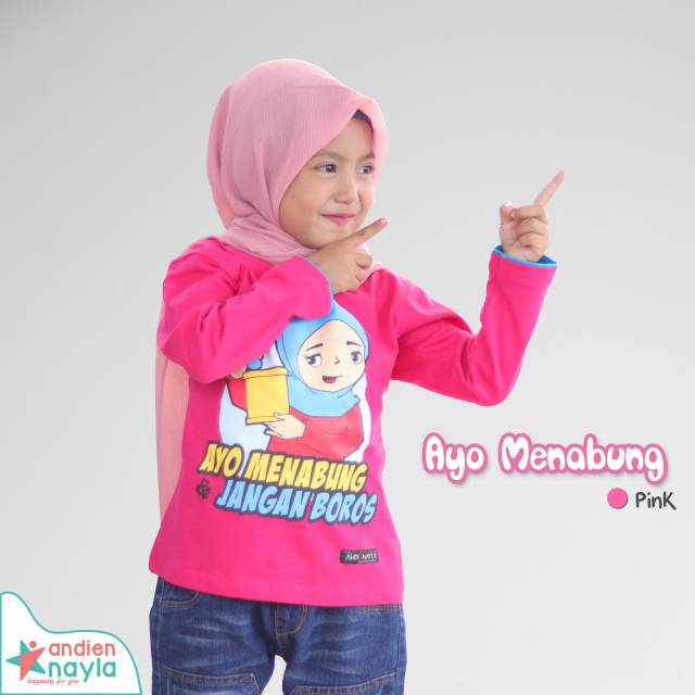 KAOS ANAK KREATIF ANDIEN NAYLA "AYO MENABUNG"
