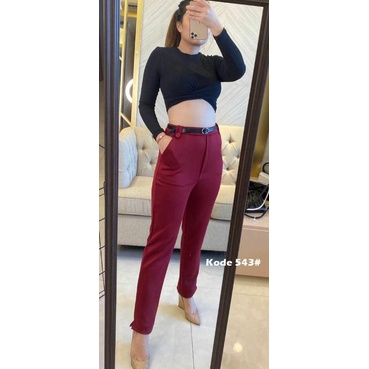 [VM] - Celana pensil style /celana kantor/ celana scuba santai (NO BELT) JessicaCollection 543#