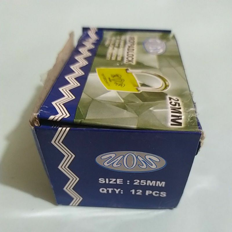 Gembok vion 25 mm. gembok kuning vion 25 mm. harga 1 pc