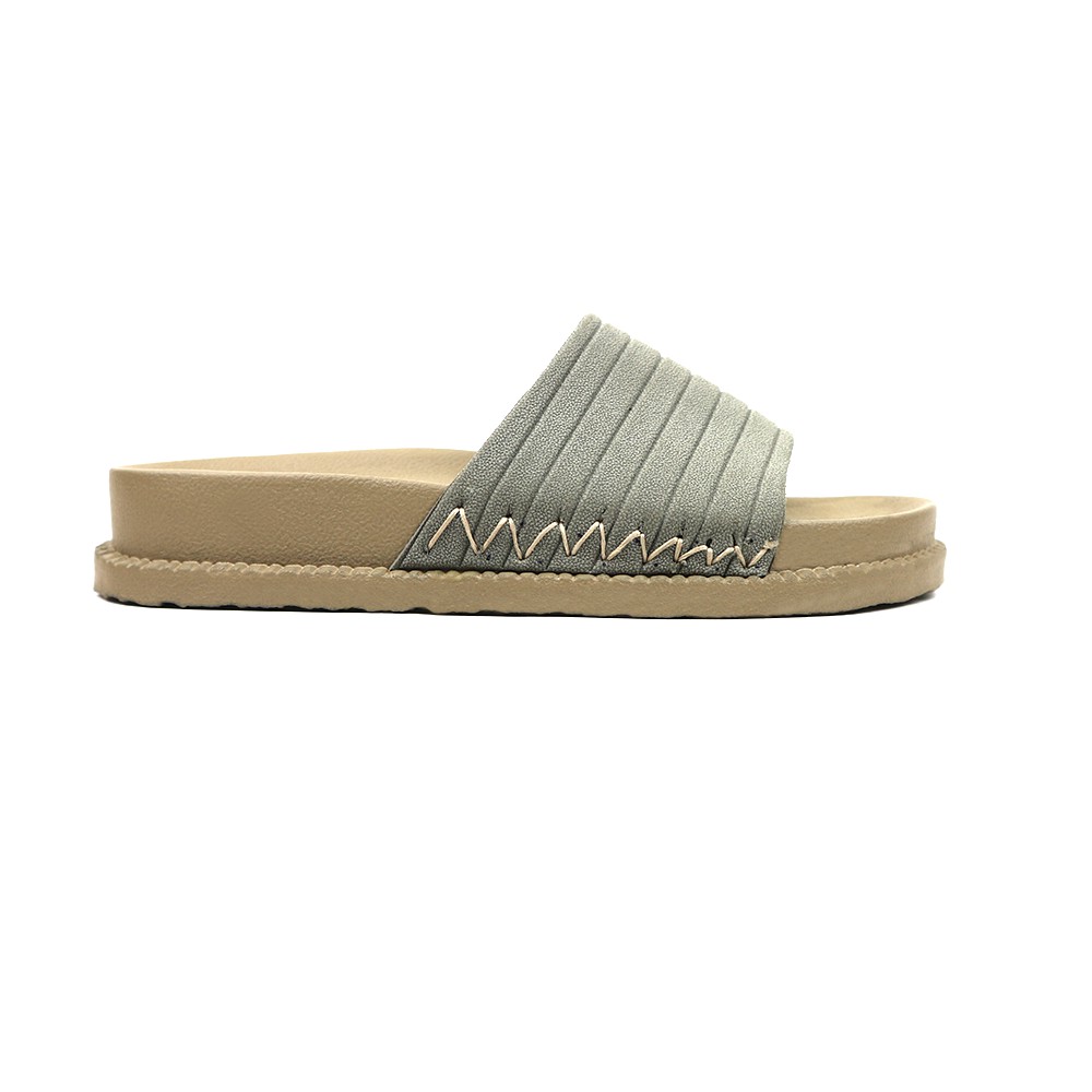 Sandal Jelly Velonesia Sandal Wedges Wanita Platform Birken Korea Style Leona Series - Bella-Bella Grey