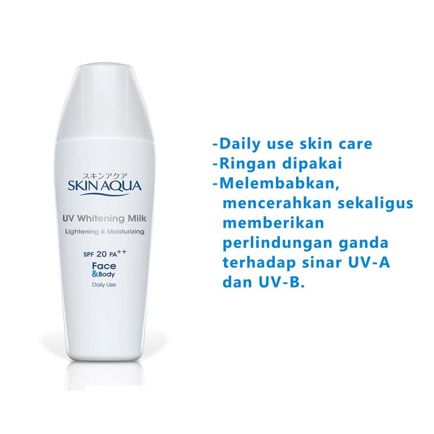 SKIN AQUA SKINAQUA UV WHITENING MILD MOISTURE MILK GEL / UV MIST LIGHT &amp; MOISTURE SPF50