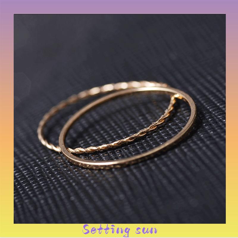 Cincin Mini Korea Wanita simple elegant fashion cocok untuk pesta formal dan hadiah TN