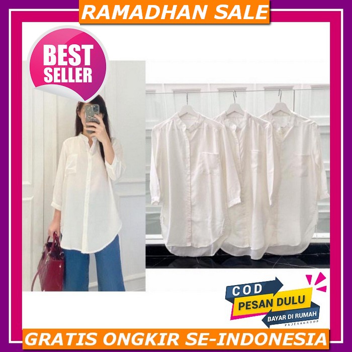 Baju Atasan Tunik Jeans Jins Levis Wanita Terbaru 2022 Kekinian Kombinasi Katun Linen Ld 105 P 90 Ka