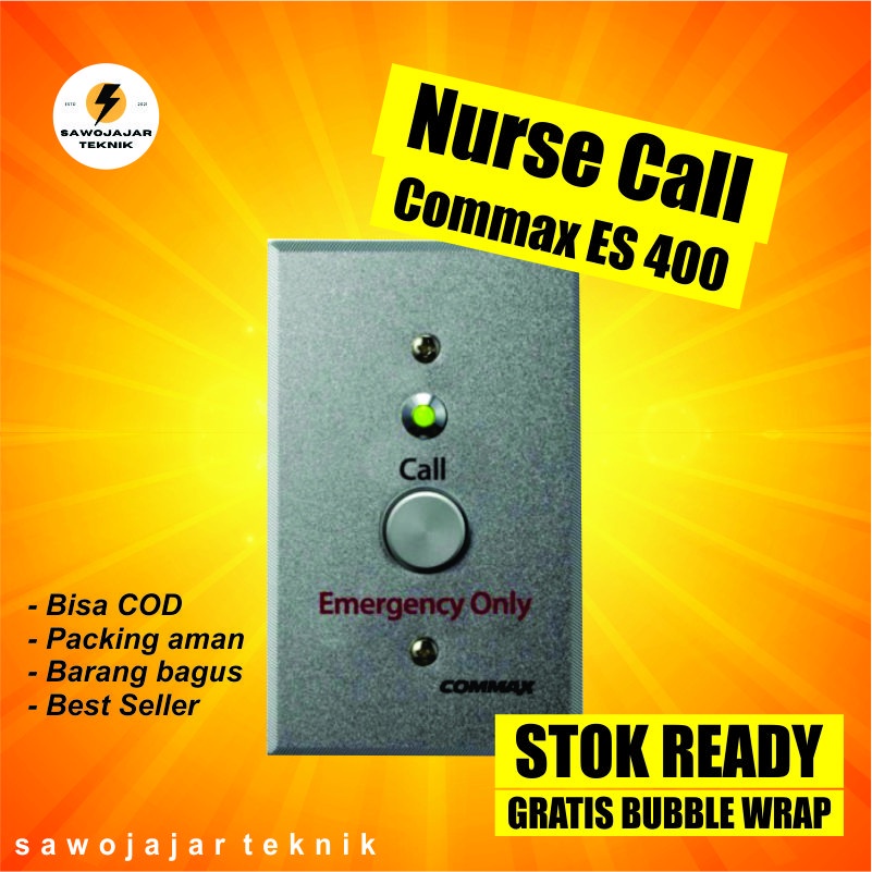 Nurse Call Commax ES 400 |  Alat panggilan suster | alat panggilan darurat toilet rumah sakit | alat