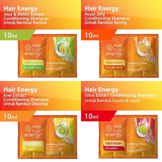 MAKARIZO Hair Energy Shampoo Sachet 10mL (2x5mL) | Fibertherapy Shampo Sampo