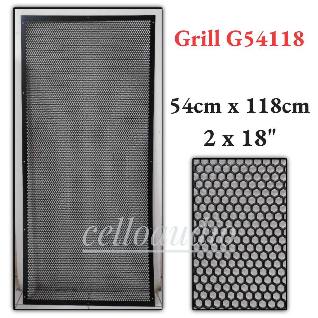 Grill Speaker Besi Import G54118 / 2 x 18 inch Grill Speaker 2 x 18"