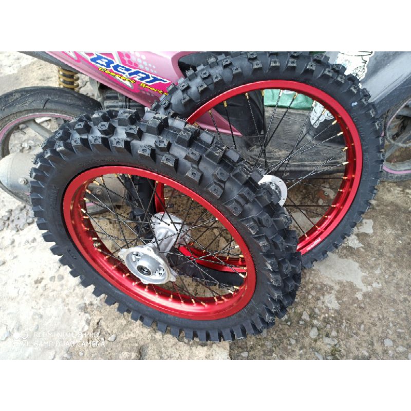 Paketan Velg Pelek Yamaha WR 155 Ring 16 19 Ban Cross depan belakang