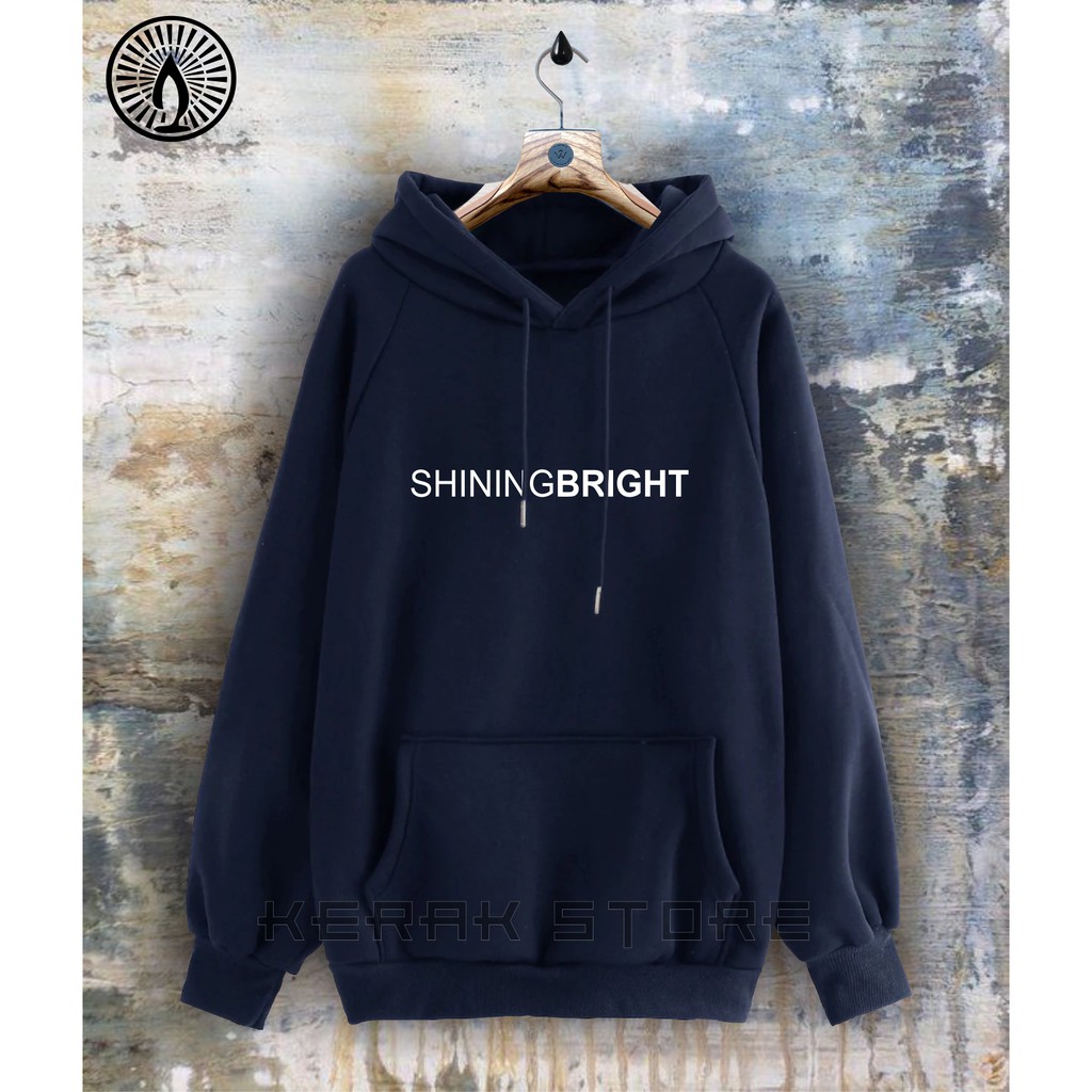 TERLARIS !! COD Jaket Sweater Hoodie Pria Distro SHININGBRIGHT Original Big Size Jumbo M - XXL