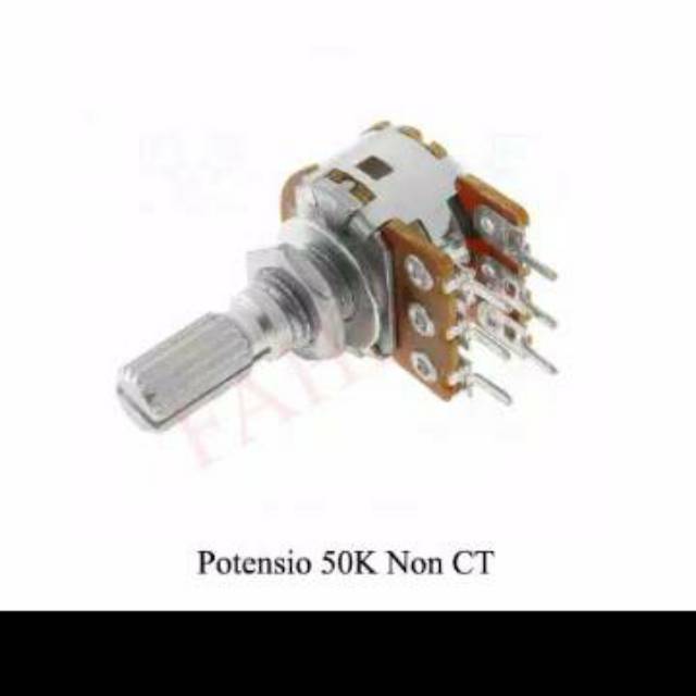 POTENSIO 10K 50K 100K STEREO 6pin / potensio 10K 50k 100K power volume bass treble