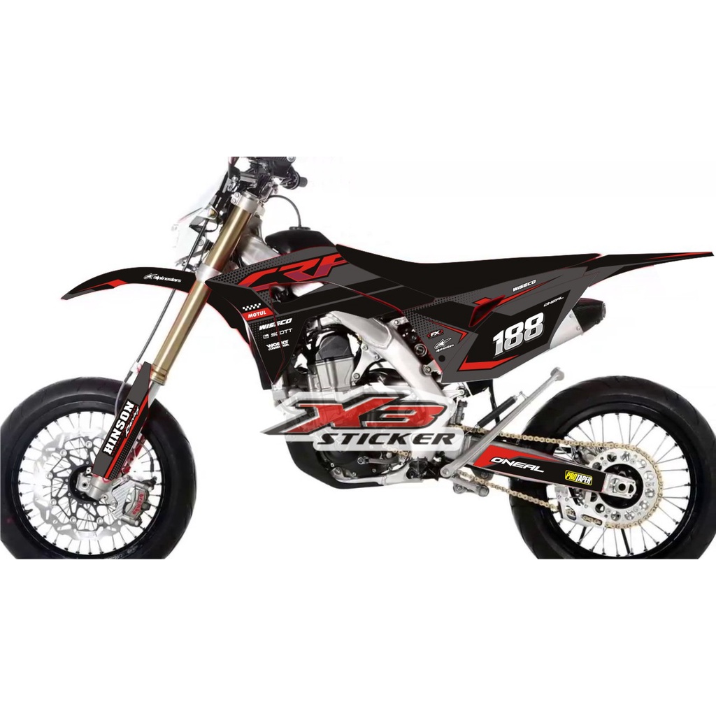 Sticker Decal CRF 150 Grey Fullwrap
