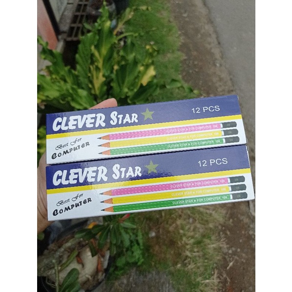 (12pcs) Pensil VANCO CLEVER STARK 2B Best Quality Warna-Warni Murah Grosir /Alat Tulis Pencil Untuk Komputer