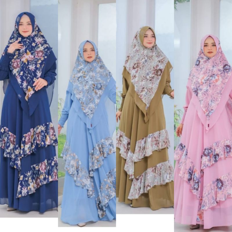 Baju Gamis Syari Kiara Set