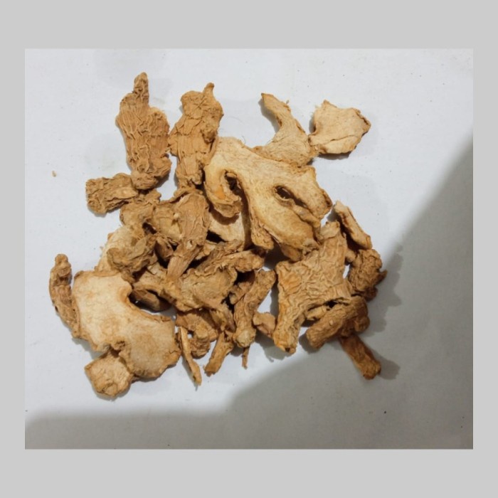 

Jahe Merah Kering Iris Asli 250 g (1/4 kg ) Kwalitas Bagus Mantab / Zingiber Officinale Premium