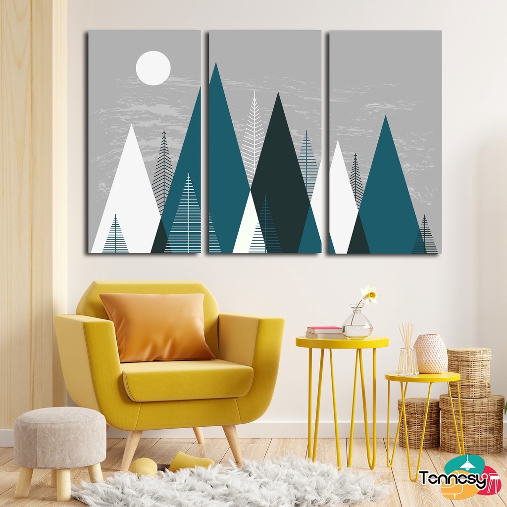 HIASAN DINDING GUNUNG MOUNTAIN SET 20x40CM WALL DECOR DEKORASI DINDING PEMANDANGAN