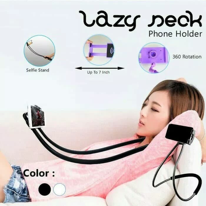 [TERMURAH] LAZY NECK PHONE HOLDER LEHER HP LAZYPOD LAZYNECK HP