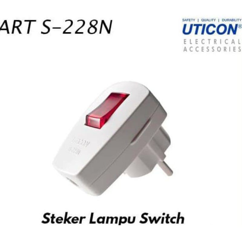 Steker Saklar Lampu Uticon