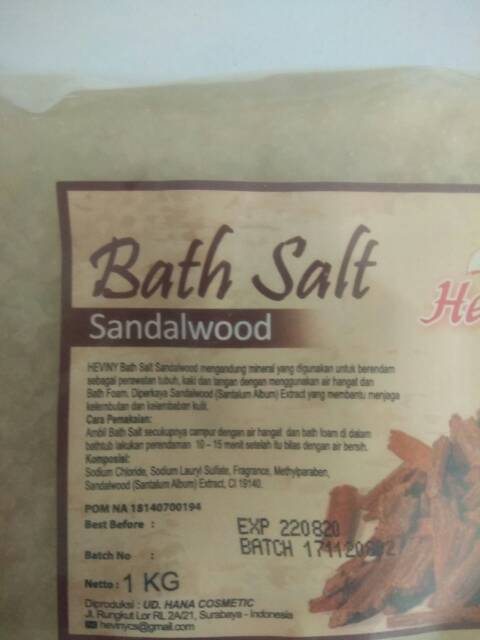Heaviny bath salt 1kg