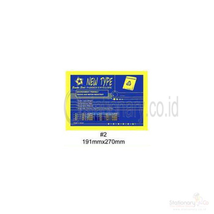 

Amplop Coklat Bubble Wrap Sanko Star No 2 (191mm x 270mm) Email ke Te