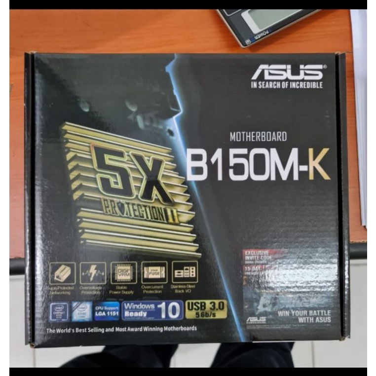 MOTHERBOARD ASUS B150M-K LGA 1151 GEN 6/7