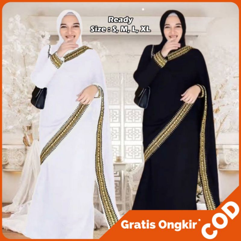 Baju Abaya Wanita Gamis Gaun India Wedding Dress Kondangan Muslim Muslimah Pesta Mewah Elegan Sari I