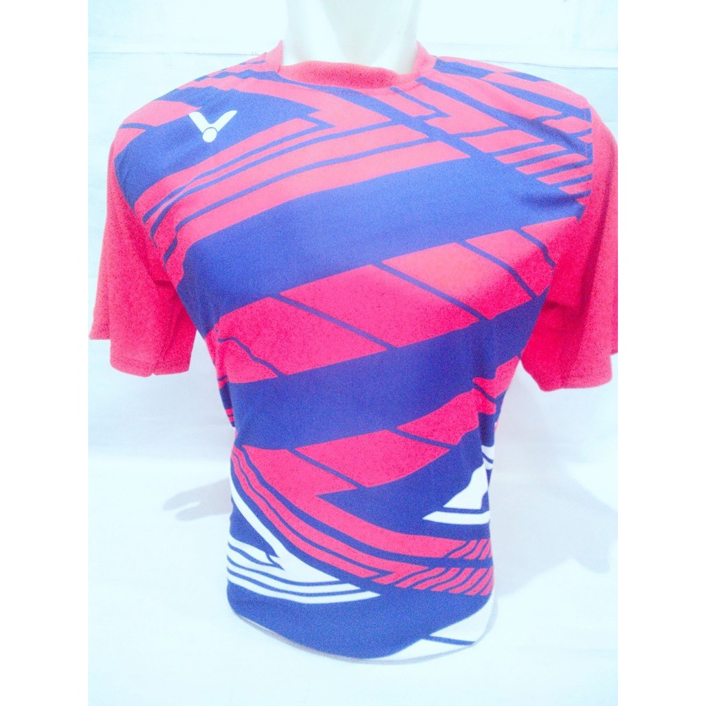 Kaos Badminton Victor hijet menyerap keringat