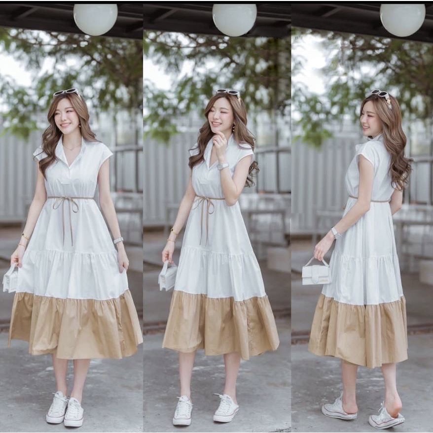 [GLFK] Dress Wanita Model Baru / Dress Wanita Dewasa Kekinian / Longdress / Dress Korea