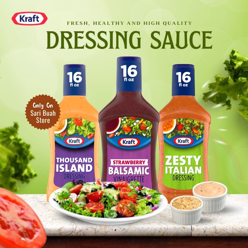 

Kraft Balsamic vinaigrette dressing 437ml/kraft zesty italian dressing/thousand island dressing/Sauce/Kraft