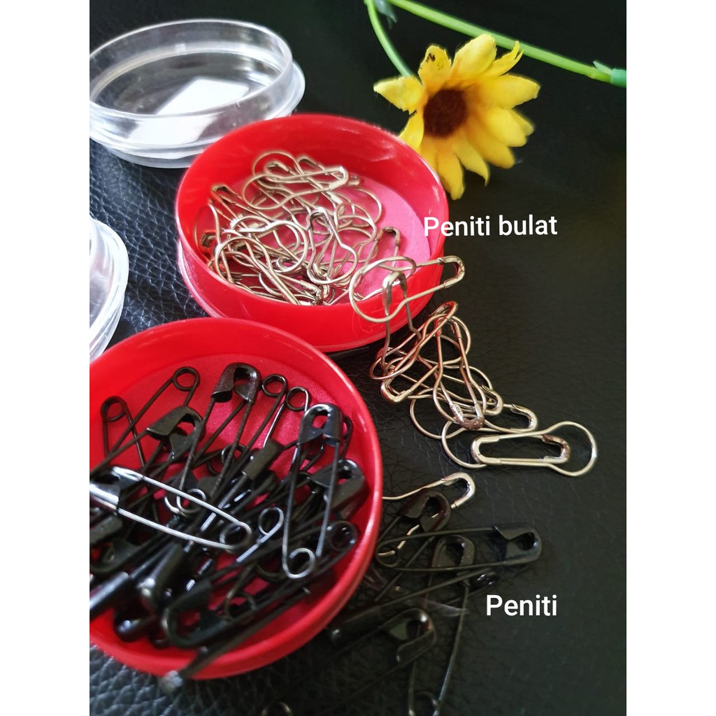 PENITI JILBAB/ Peniti Bohlam / Peniti Hijab / ANTI KARAT Karat (BULAT & BIASA)