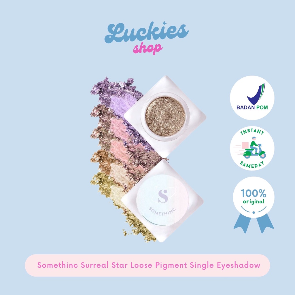 BPOM Somethinc Surreal Star Loose Pigment Single Eyeshadow Mata